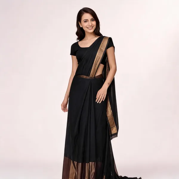 S4S_Ready_To_Wear_Black_Saree