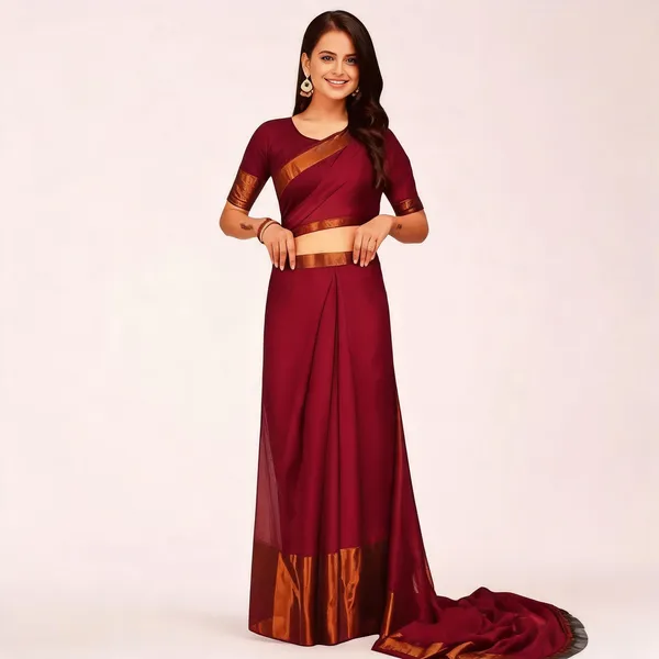 S4S_Ready_To_Wear_Maroon_Saree