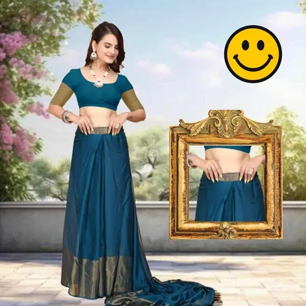 S4S_Ready_To_Wear_Petrol_Blue_Saree