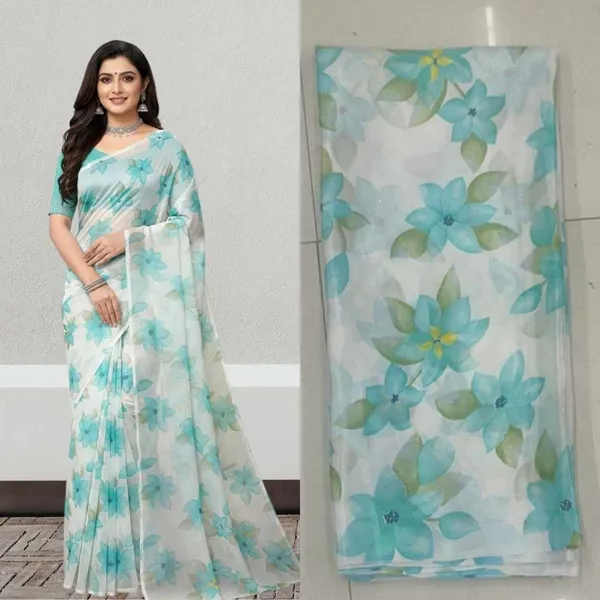 S4S_Turkey_Floral_Silk_Blue_Saree