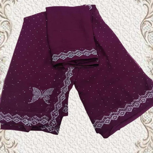 S4s_Wine_Siroski_Butterfly_Stones_Lace_Georgette_Party_Wear_Saree