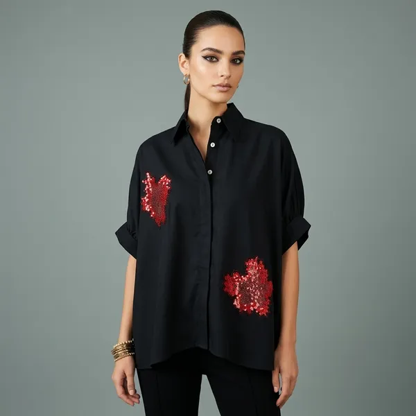 Antifit_Embellished_Cotton_Shirt