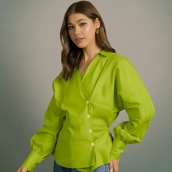 Balloon_Sleeves_Pure_Cotton_Shirt