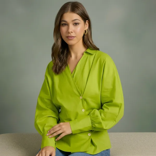 Balloon_Sleeves_Pure_Cotton_Shirt