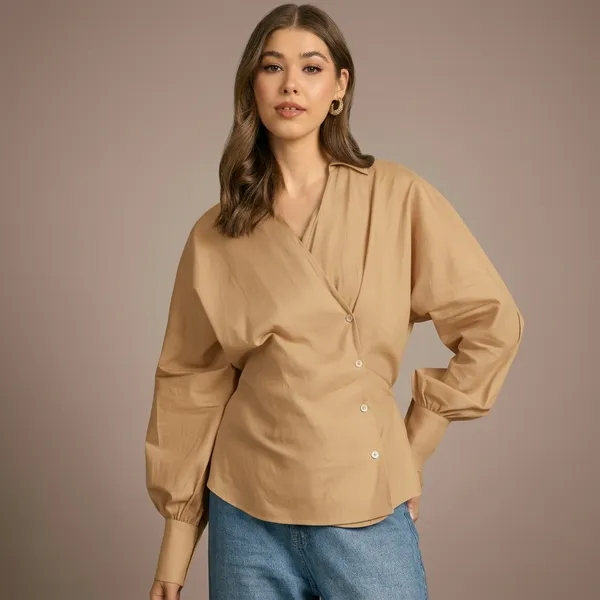 Balloon_Sleeves_Pure_Cotton_Shirt