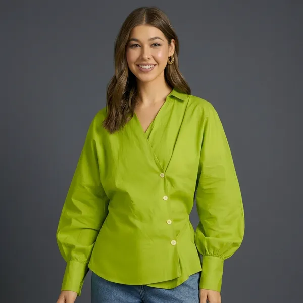 Balloon_Sleeves_Pure_Cotton_Shirt