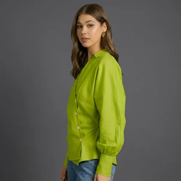 Balloon_Sleeves_Pure_Cotton_Shirt