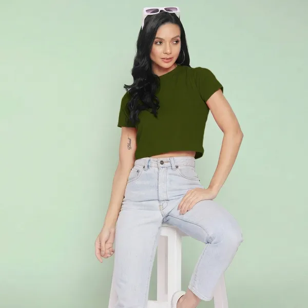 Solid_Cotton_Stretchable_Crop_Top