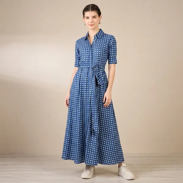 Linen_Buttoned_Down_Shirt_Dress_With_Belt_(With_Lining)