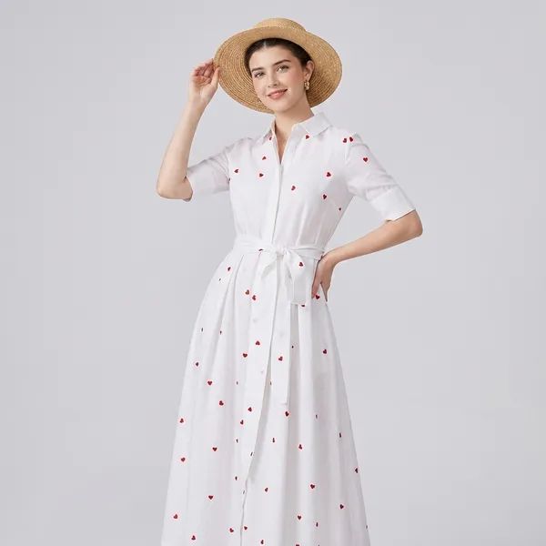 Linen_Buttoned_Down_Shirt_Dress_With_Belt_(With_Lining)