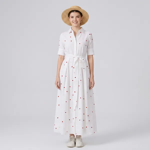 Linen_Buttoned_Down_Shirt_Dress_With_Belt_(With_Lining)
