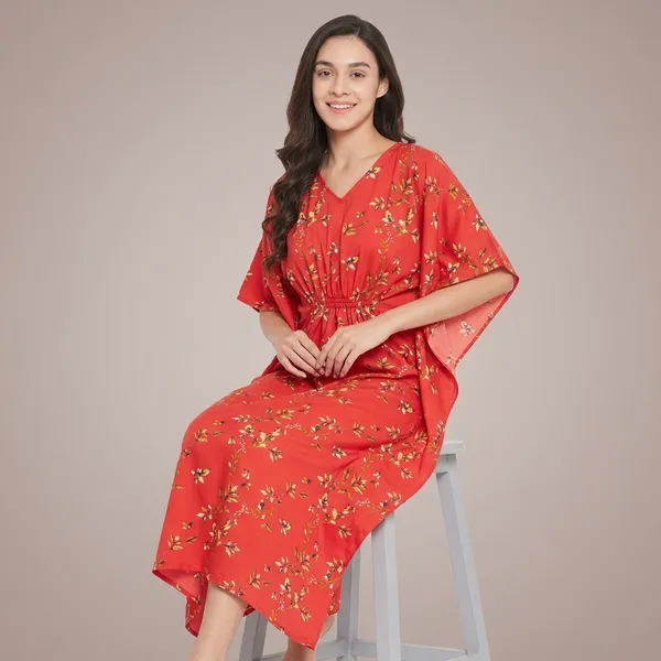 Comfortable_Printed_Kaftan/Nightie