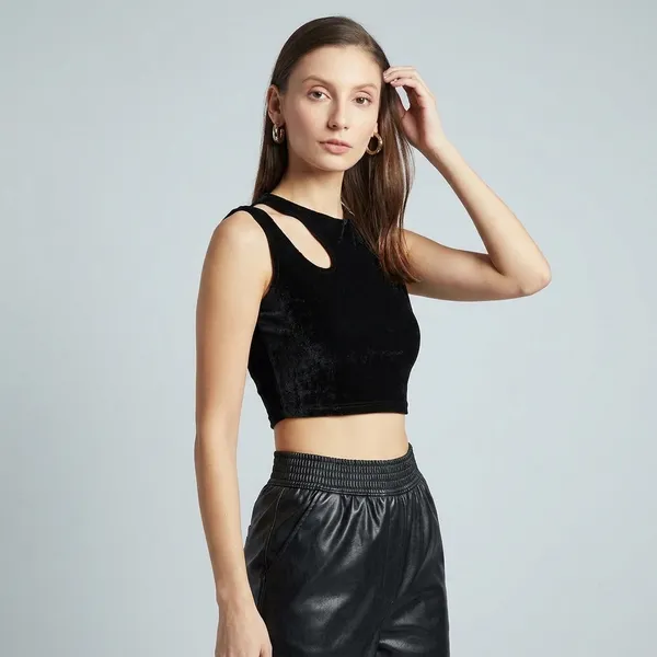 Solid_Cotton_Stretchable_Crop_Top