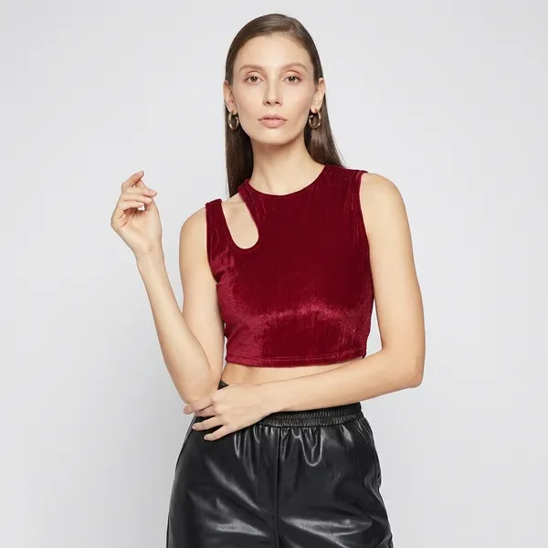 Solid_Cotton_Stretchable_Crop_Top