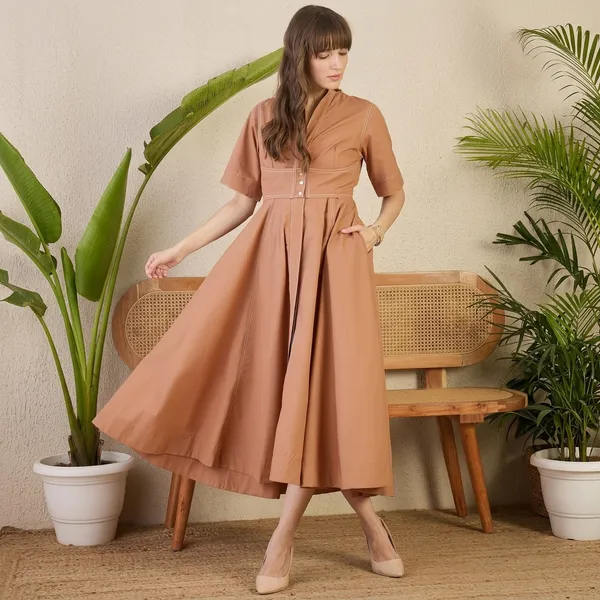 Corset_Panelled_Cotton_Midi_Dress