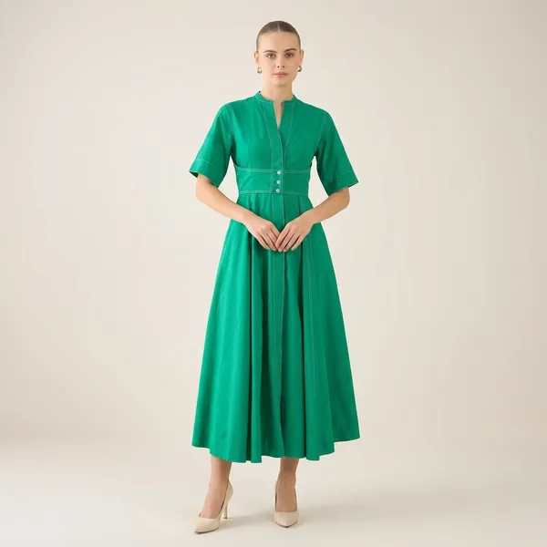 Corset_Panelled_Cotton_Midi_Dress