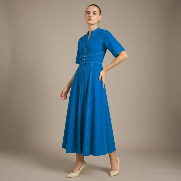 Corset_Panelled_Cotton_Midi_Dress