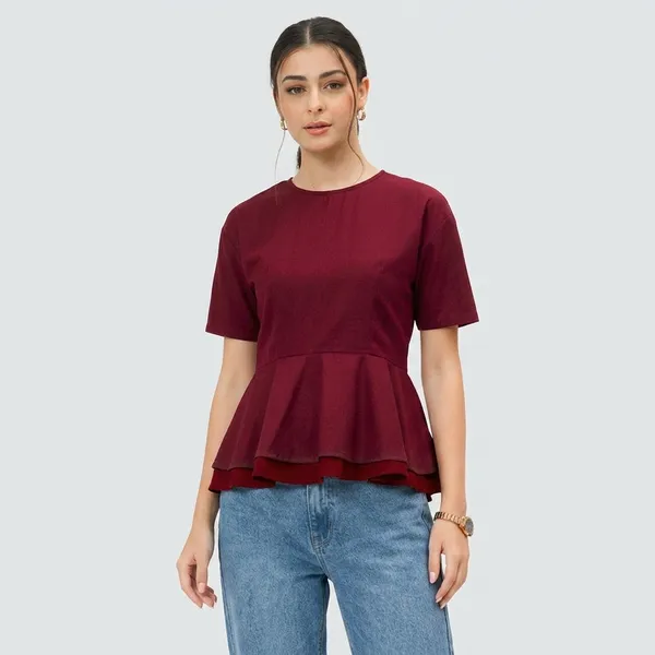 Pure_Cotton_Layered_Peplum_Top