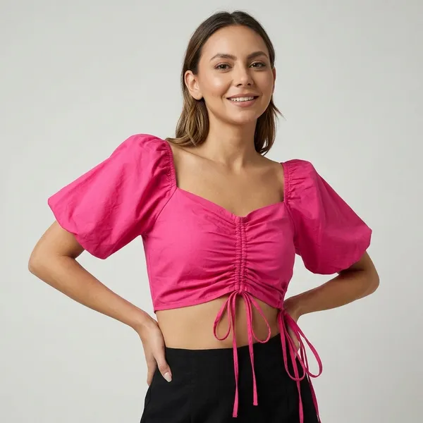 Solid_Cotton_Stretchable_Crop_Top