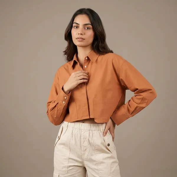 Cropped_Cotton_Shirt_With_Pocket