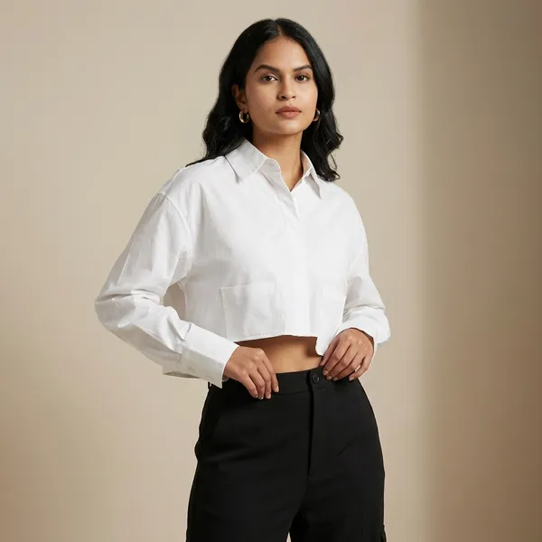 Cropped_Cotton_Shirt_With_Pocket