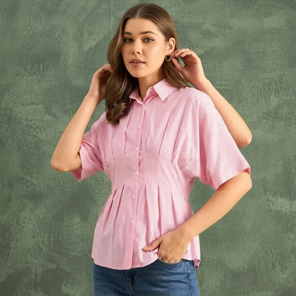 Drop_Shoulder_Pleated_Pure_Cotton_Shirt