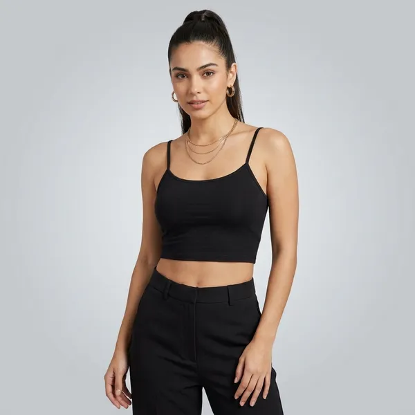 Solid_Cotton_Stretchable_Crop_Top