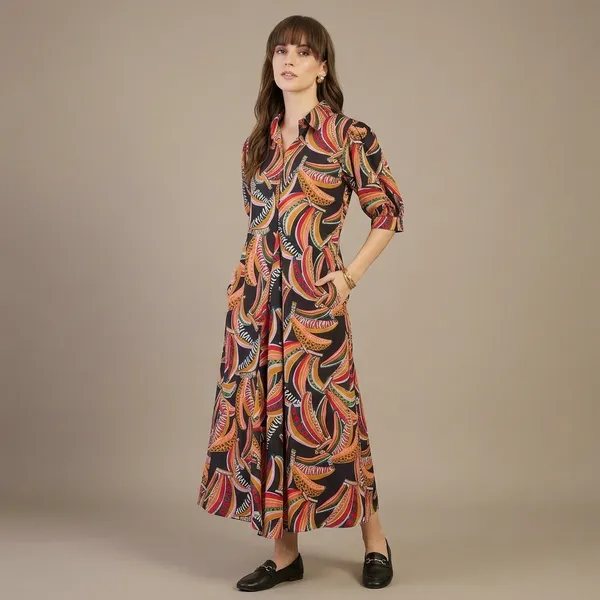 Front_Pleated_Cotton_Midi_Dress