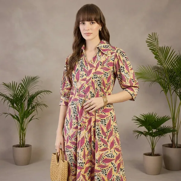 Front_Pleated_Cotton_Midi_Dress