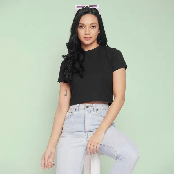 Solid_Cotton_Stretchable_Crop_Top