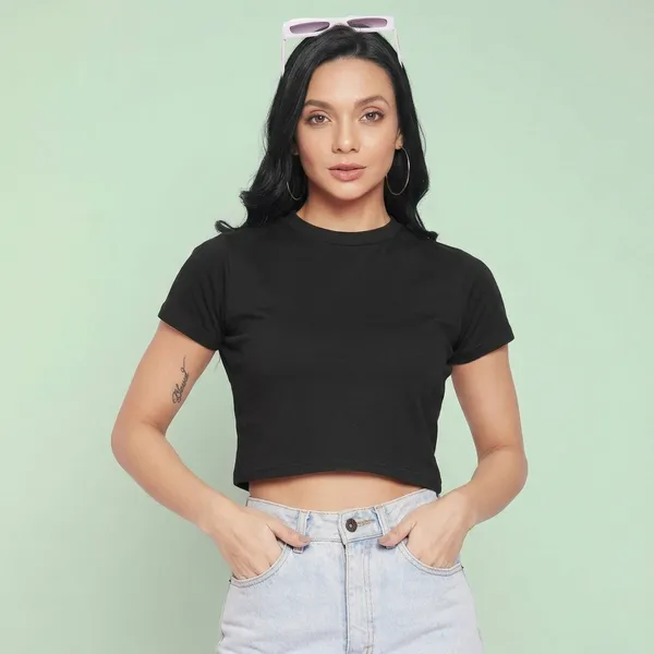 Solid_Cotton_Stretchable_Crop_Top