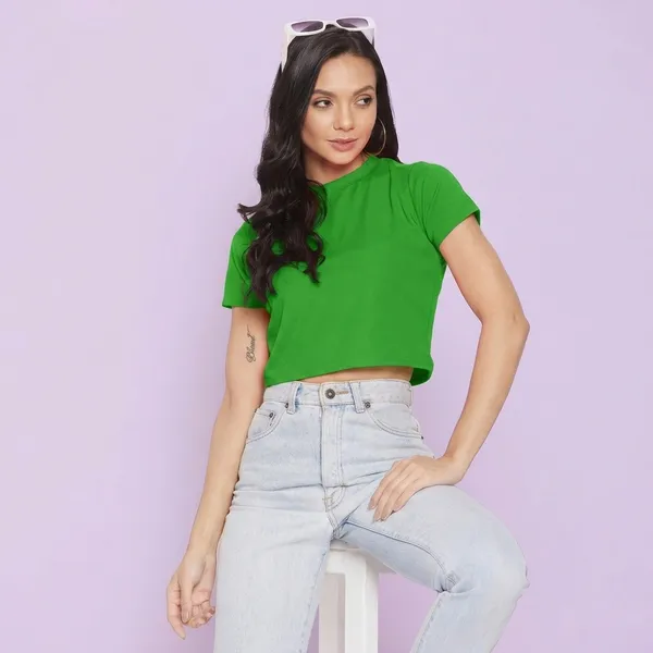 Solid_Cotton_Stretchable_Crop_Top