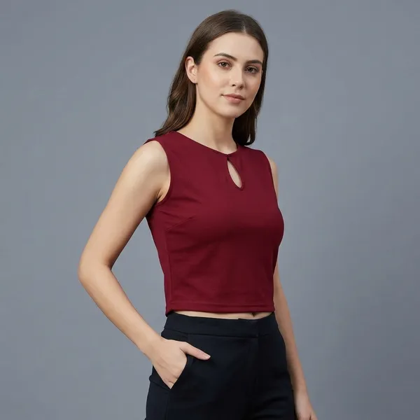 Solid_Cotton_Stretchable_Crop_Top