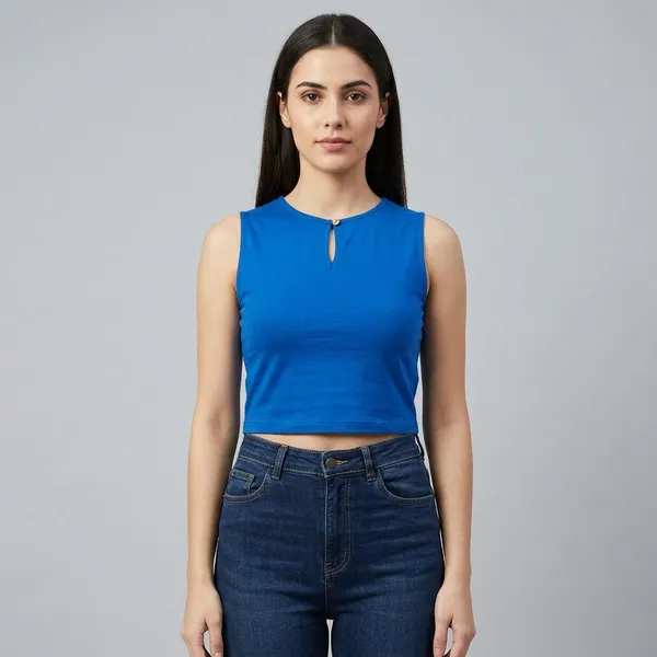 Solid_Cotton_Stretchable_Crop_Top