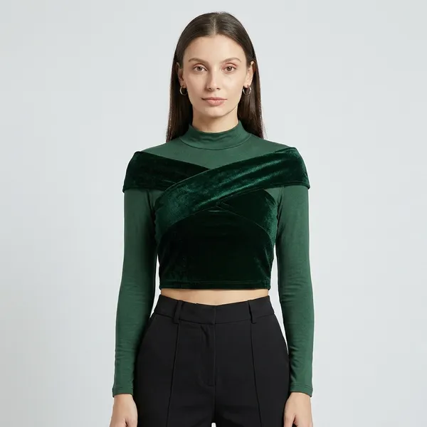 Solid_Cotton_Stretchable_Crop_Top