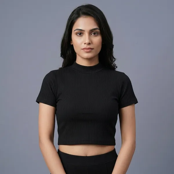 Solid_Cotton_Stretchable_Crop_Top