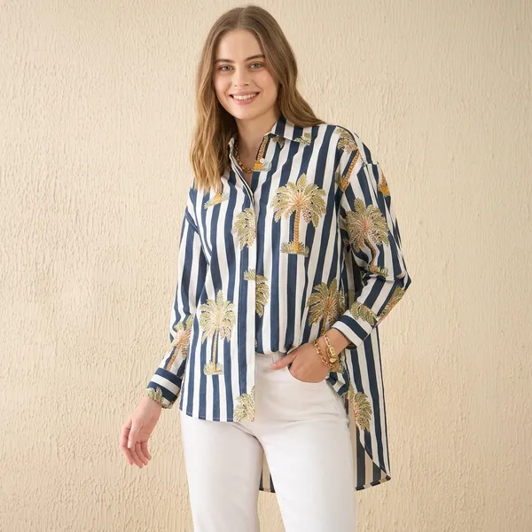 Printed_Asymmetrical_Cotton_Shirt