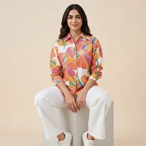 Printed_Asymmetrical_Cotton_Shirt