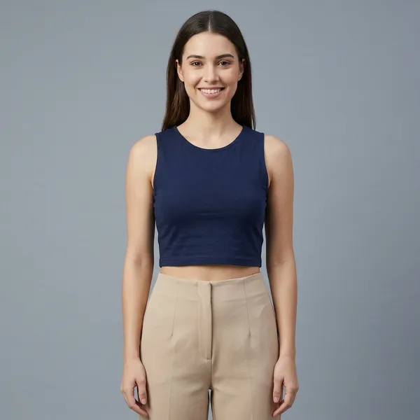 Solid_Cotton_Stretchable_Crop_Top