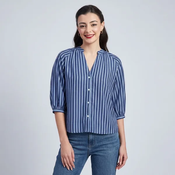 Puff_Sleeve_Pure_Linen_Shirt