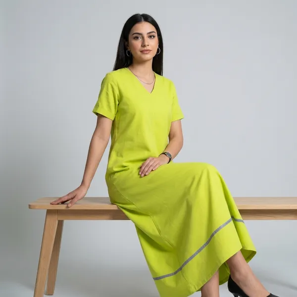 Pure_Cotton_A-Line_Midi_Dress