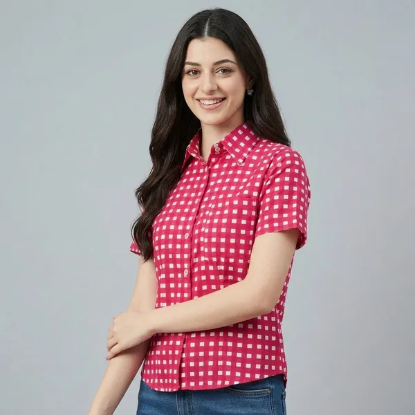 Pure_Cotton_Half_Sleeve_Fitted_Shirt