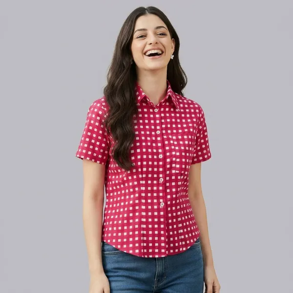 Pure_Cotton_Half_Sleeve_Fitted_Shirt