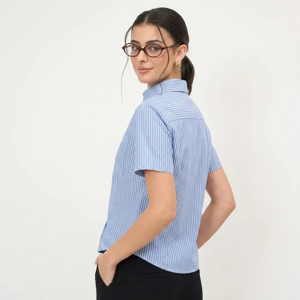 Pure_Cotton_Half_Sleeve_Fitted_Shirt