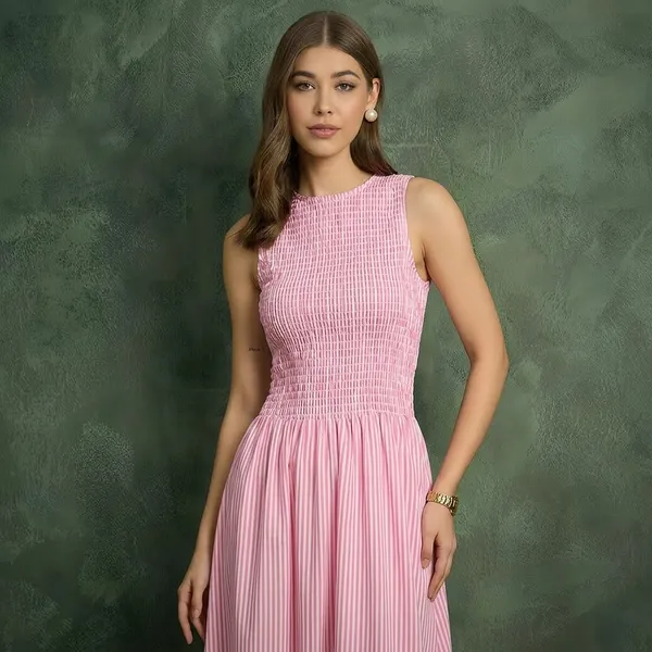 Pure_Cotton_Smocked_Midi_Dress