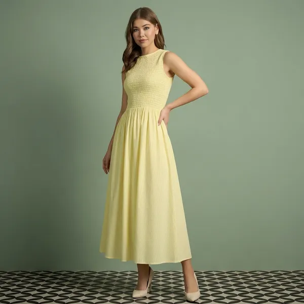 Pure_Cotton_Smocked_Midi_Dress