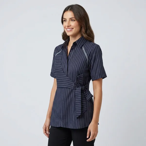 Pure_Linen_Waist_Tie-Up_Shirt