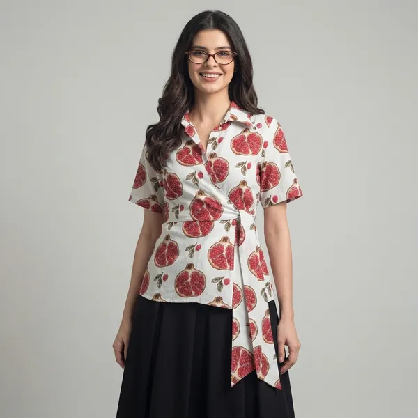 Pure_Cotton_Waist_Tie-Up_Shirt