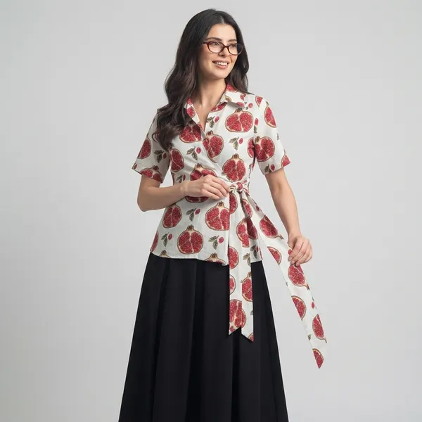 Pure_Cotton_Waist_Tie-Up_Shirt