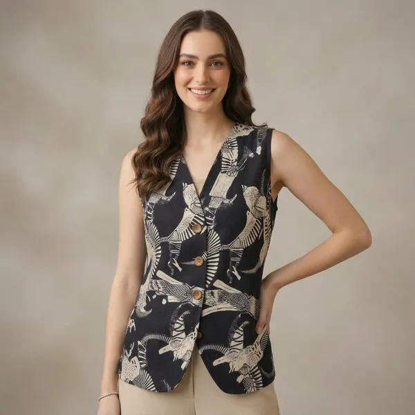 Pure_Linen_Printed_Waistcoat